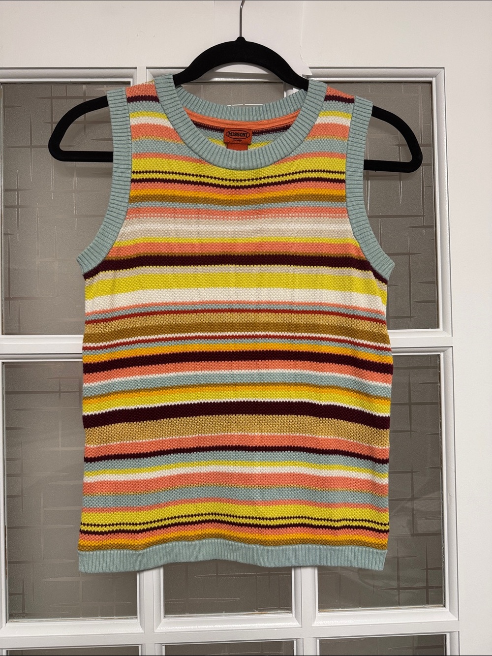 Missoni girls Sweater Vest - Multi Pastel Stripes